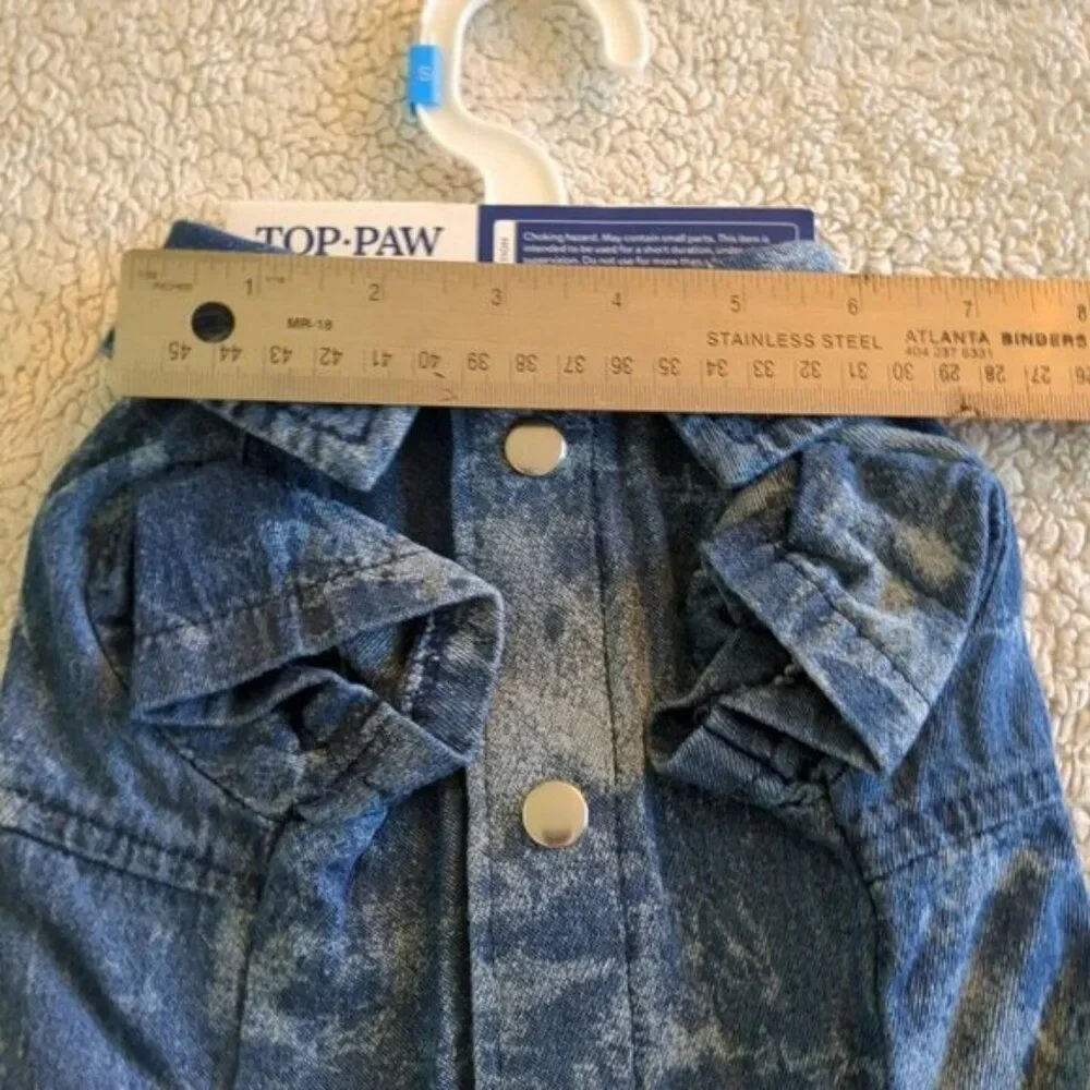 Top Paw Denim Tie-dye Jacket Small NWT S
